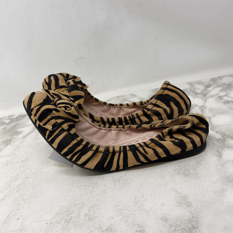 MIU MIU WOMEN'S FLATS animal print 38.5