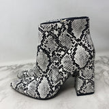 WOMEN'S BOOTS black white mix 8