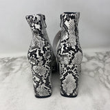 WOMEN'S BOOTS black white mix 8