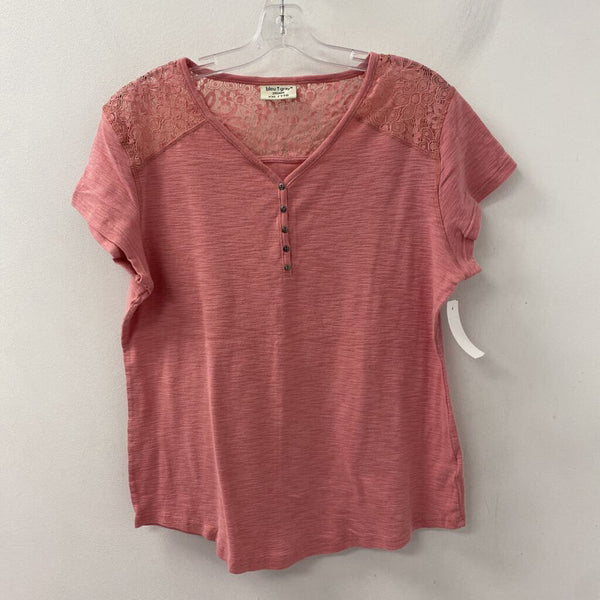 WOMEN'S PLUS TOP pink XXL