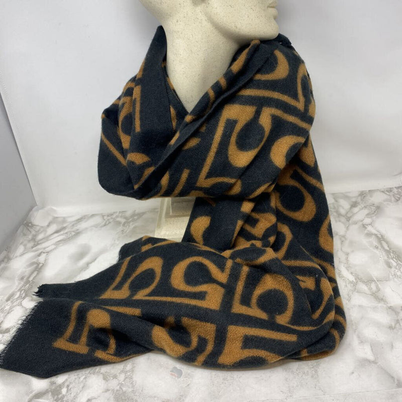 WOMEN'S SCARF/SHAWL tan black mix