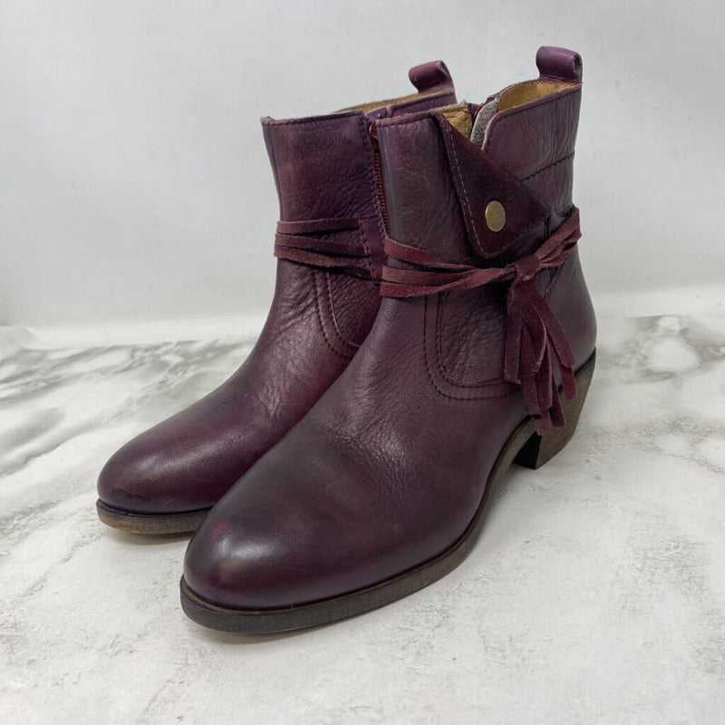 WOMEN'S BOOTS burgundy 6.5