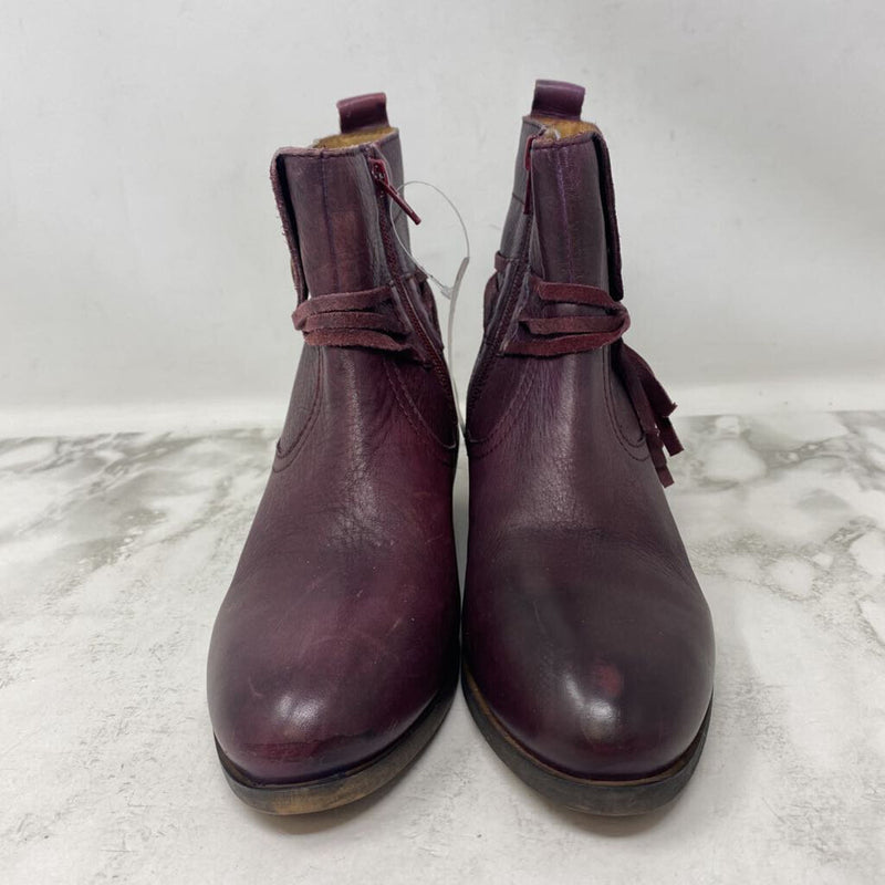 WOMEN'S BOOTS burgundy 6.5