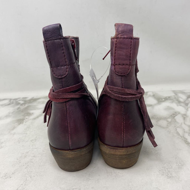 WOMEN'S BOOTS burgundy 6.5