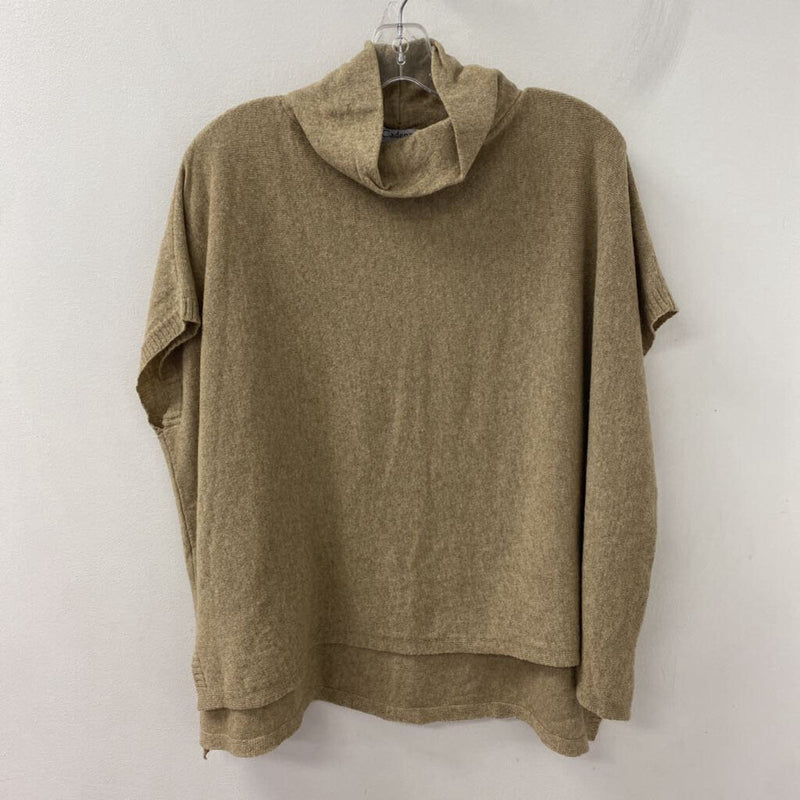 made in Italy WOMEN'S SWEATER tan M