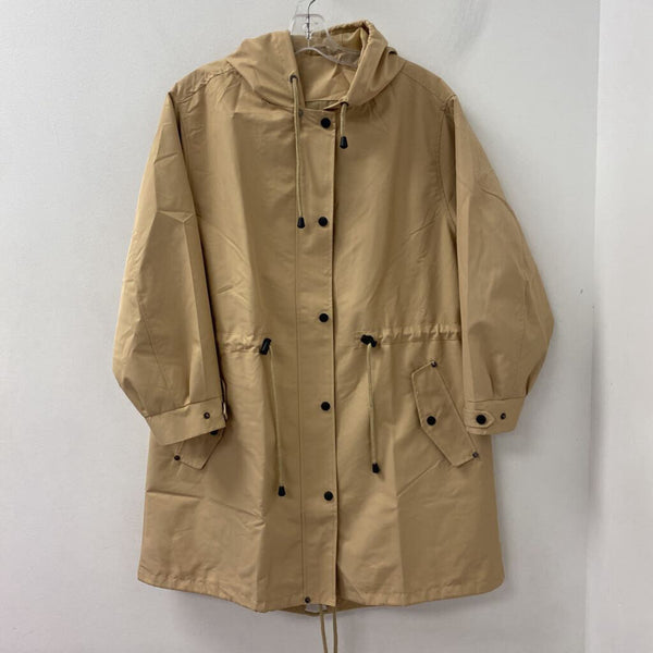 WOMEN'S COAT tan L