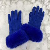 WOMEN'S GLOVES/MITTS royal blue M/L