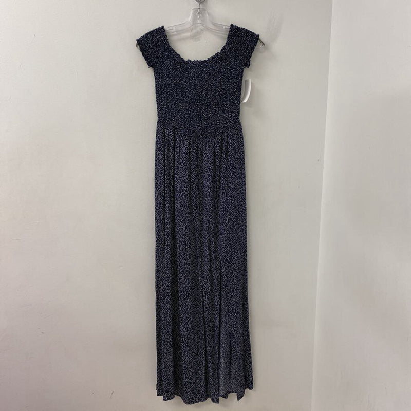 WOMEN'S DRESS navy white mix S