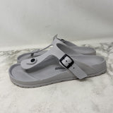 CUSHIONAIRE WOMEN'S SANDALS ice grey 9