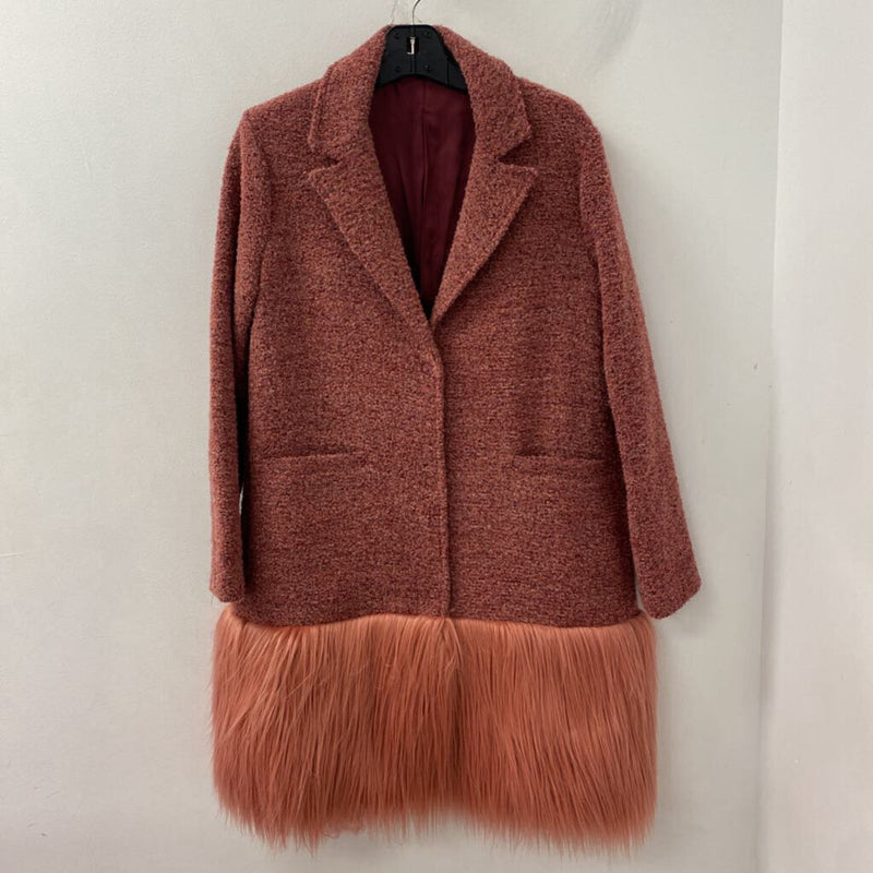 WOMEN'S COAT pink mix M