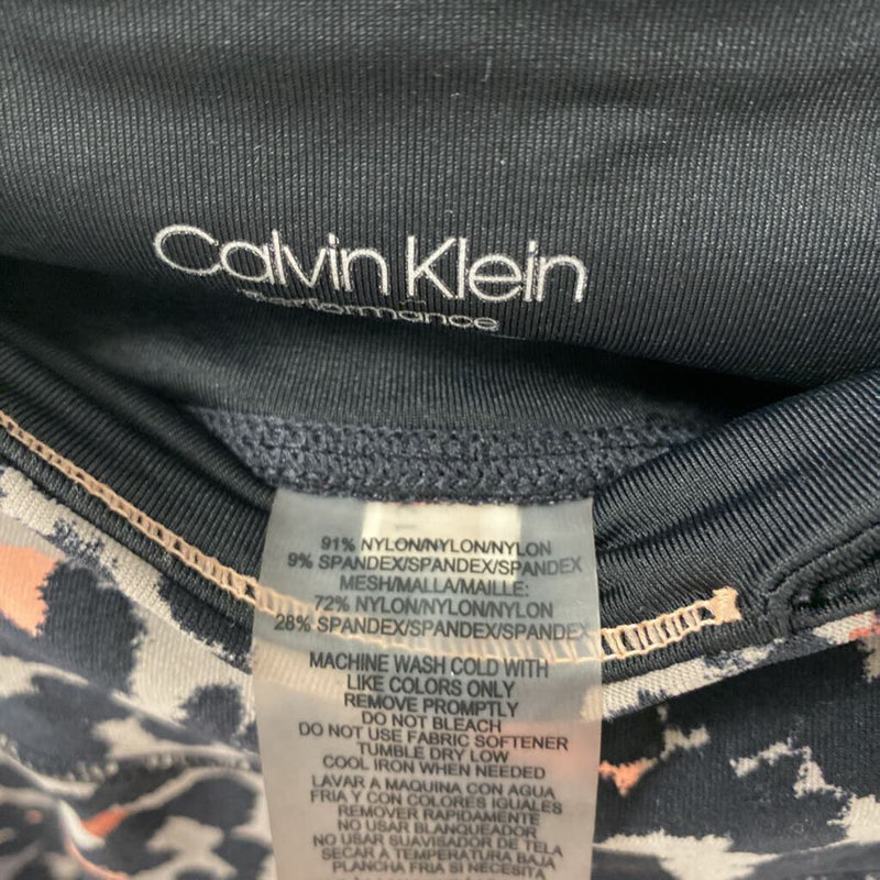 CALVIN KLEIN WOMEN'S ACTIVE BOTTOM leopard print XS