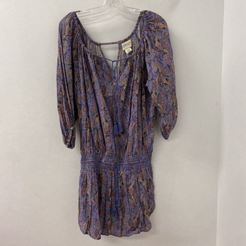 DENIM & SUPPLY WOMEN'S DRESS purple paisley M