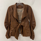 ZARA WOMEN'S BLAZER/JACKET tan S