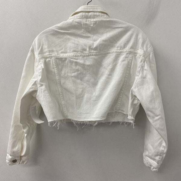 WOMEN'S DENIM JACKET white M