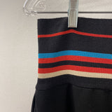 ls WOMEN'S SKIRT black red blue mix M/L