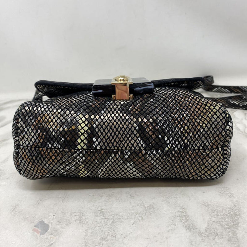 LANVIN WOMEN'S BAG black metallic mix